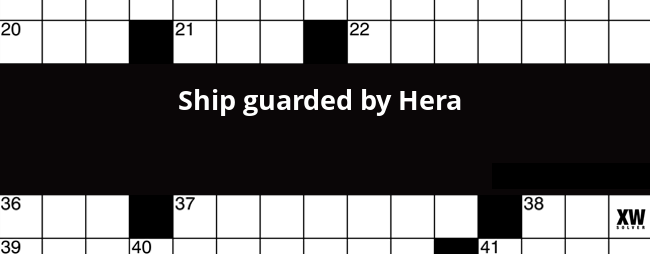 Ship Guarded By Hera Crossword Clue